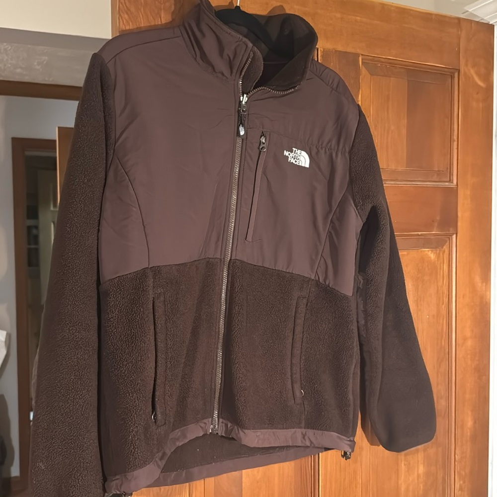 The North Face Womens Brown Fleece Full Zip- Large